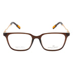Stylish Square Eyeglass Frame – Brown & Gold Combination
