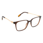 Stylish Square Eyeglass Frame – Brown & Gold Combination