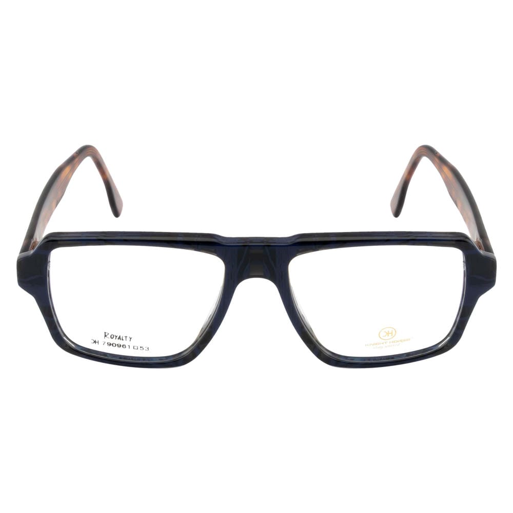 Bold Square Acetate Frame – Unisex Thick‑Side Full‑Rim, Dual‑Tone Finish