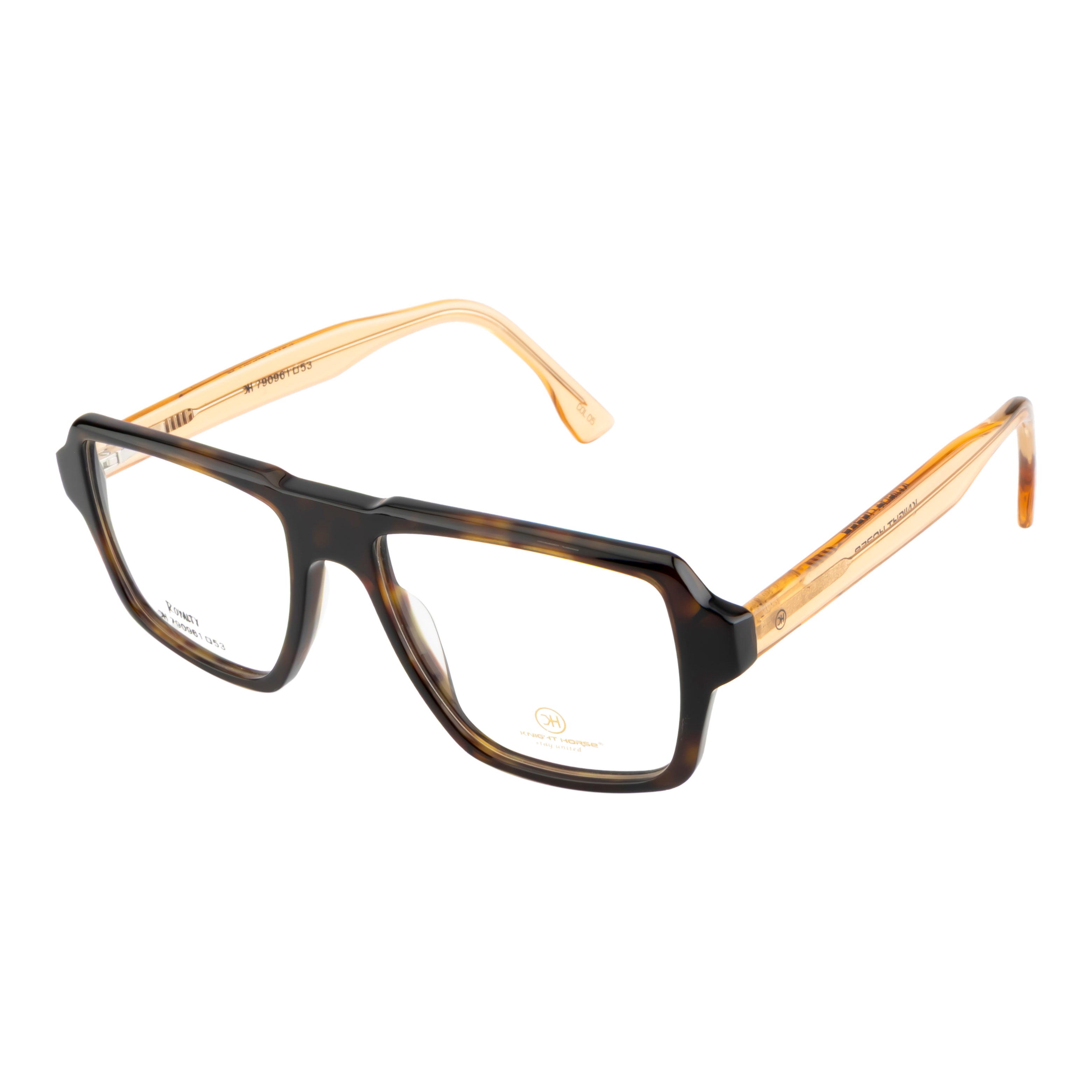 Stylish Eyewear – Square Unisex Frame & Dual-Tone Finish