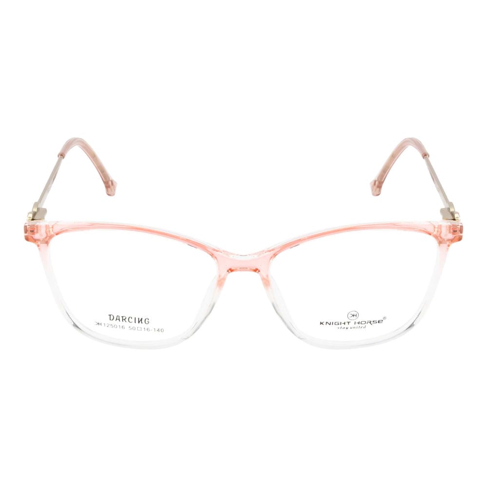 Stylish Cat Eye Frame for Women – Gloss Pink & Transparent Look