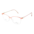 Stylish Cat Eye Frame for Women – Gloss Pink & Transparent Look