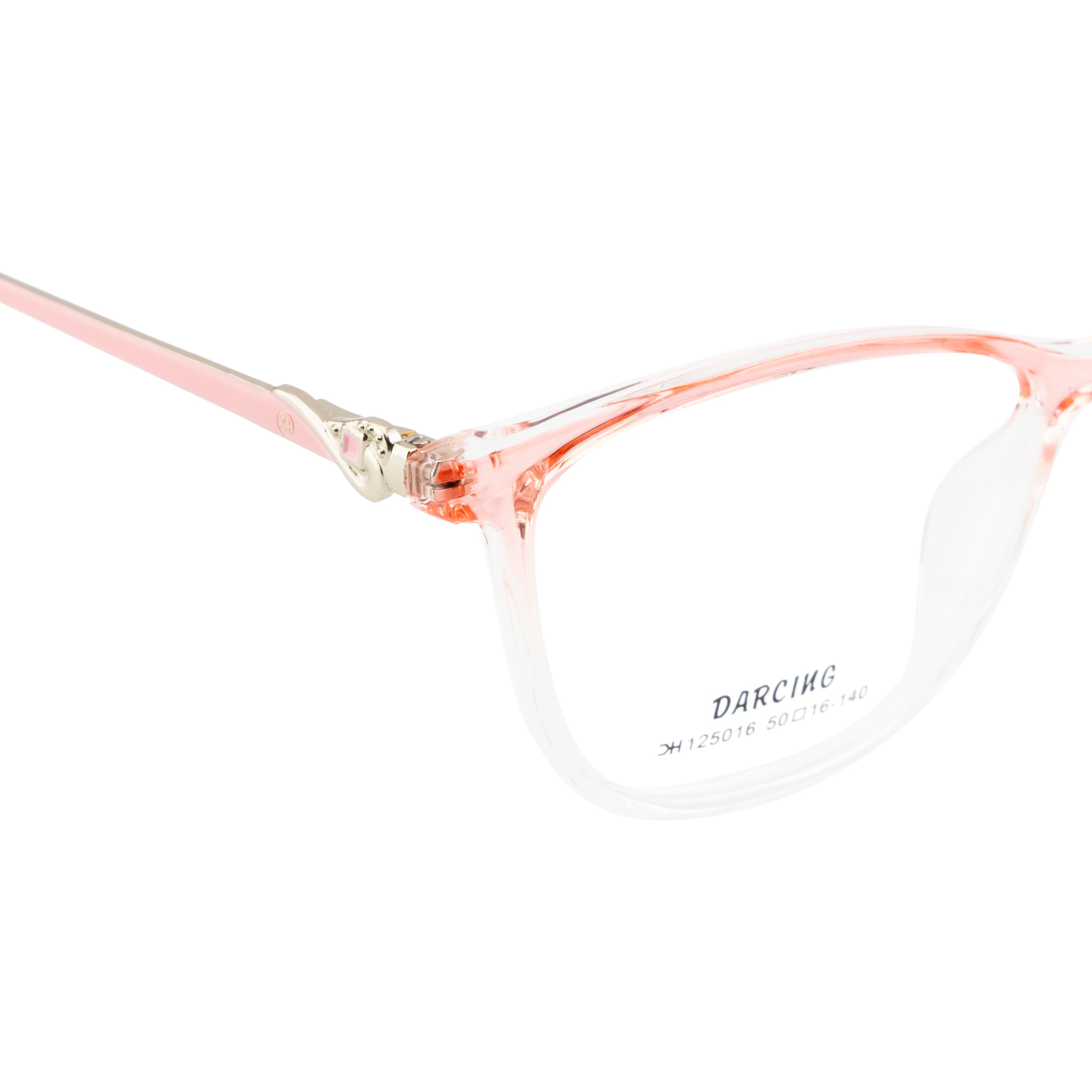 Stylish Cat Eye Frame for Women – Gloss Pink & Transparent Look