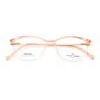 Stylish Cat Eye Frame for Women – Gloss Pink & Transparent Look