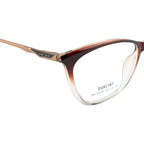 Stylish Cat Eye Frame for Women – Dual Tone Gloss Brown & Clear