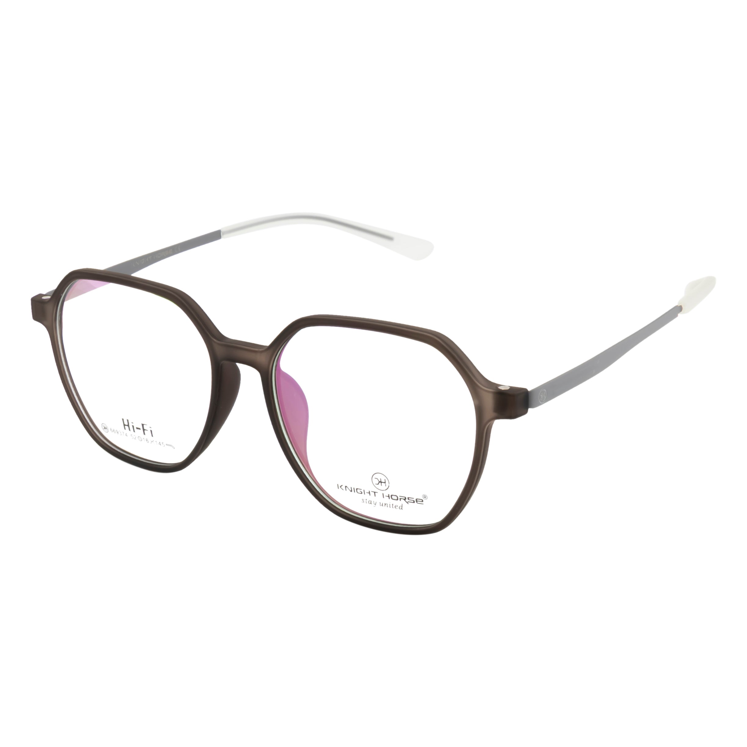 Knight Horse Classic Brown Unisex Eyewear Frame – Full Rim | Stylish & Lightweight