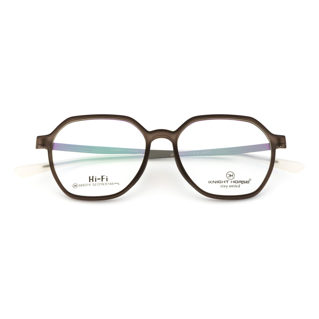 Knight Horse Classic Brown Unisex Eyewear Frame – Full Rim | Stylish & Lightweight