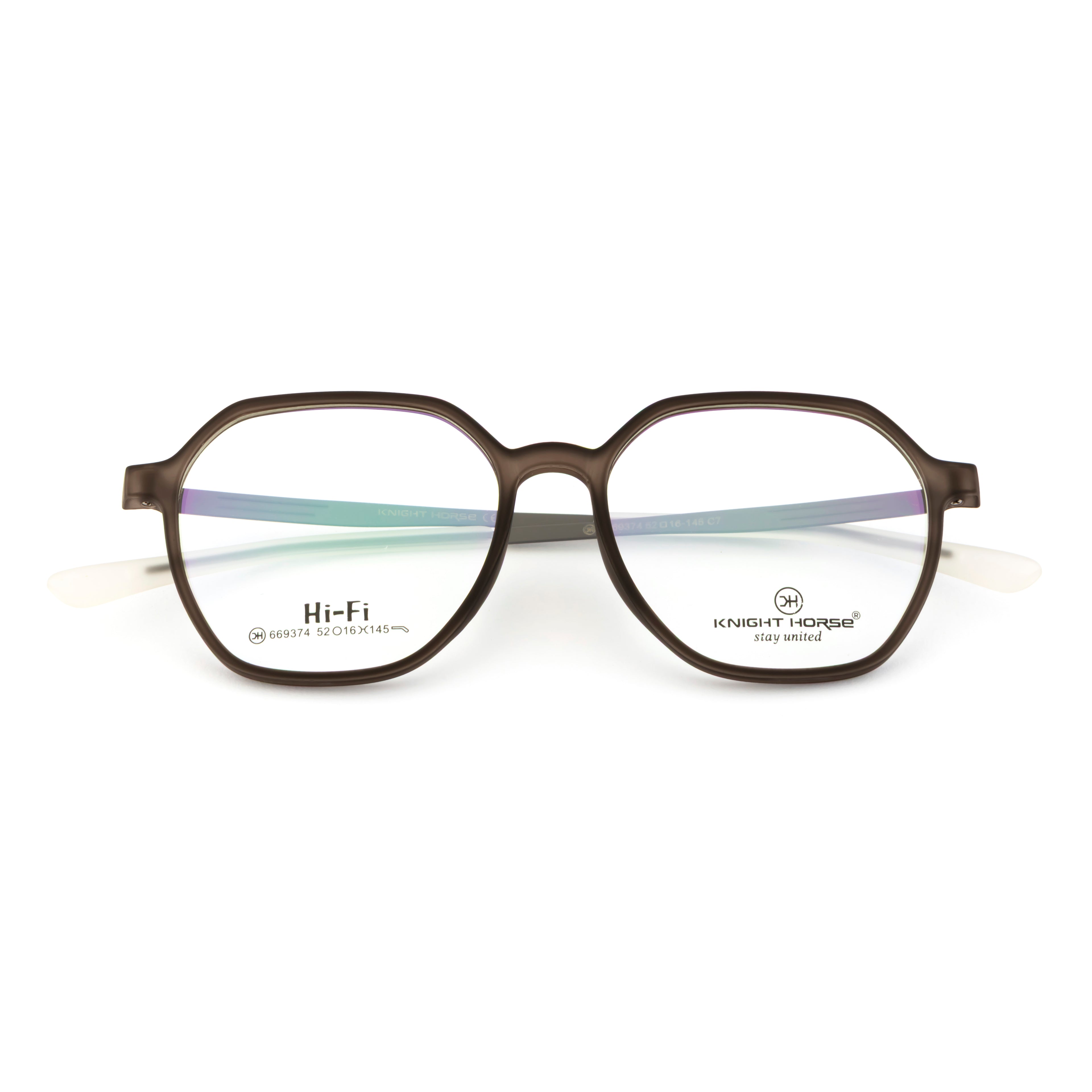 Knight Horse Classic Brown Unisex Eyewear Frame – Full Rim | Stylish & Lightweight