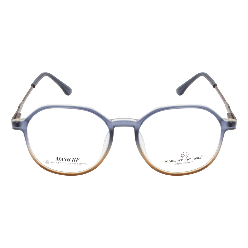Classic Unisex Eyewear – Vibrant Blue & Orange Look