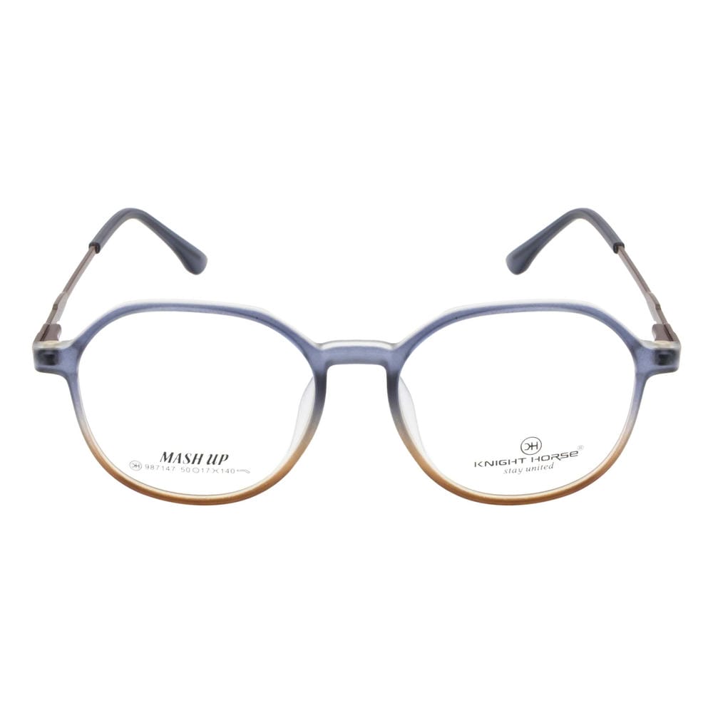 Classic Unisex Eyewear – Vibrant Blue & Orange Look