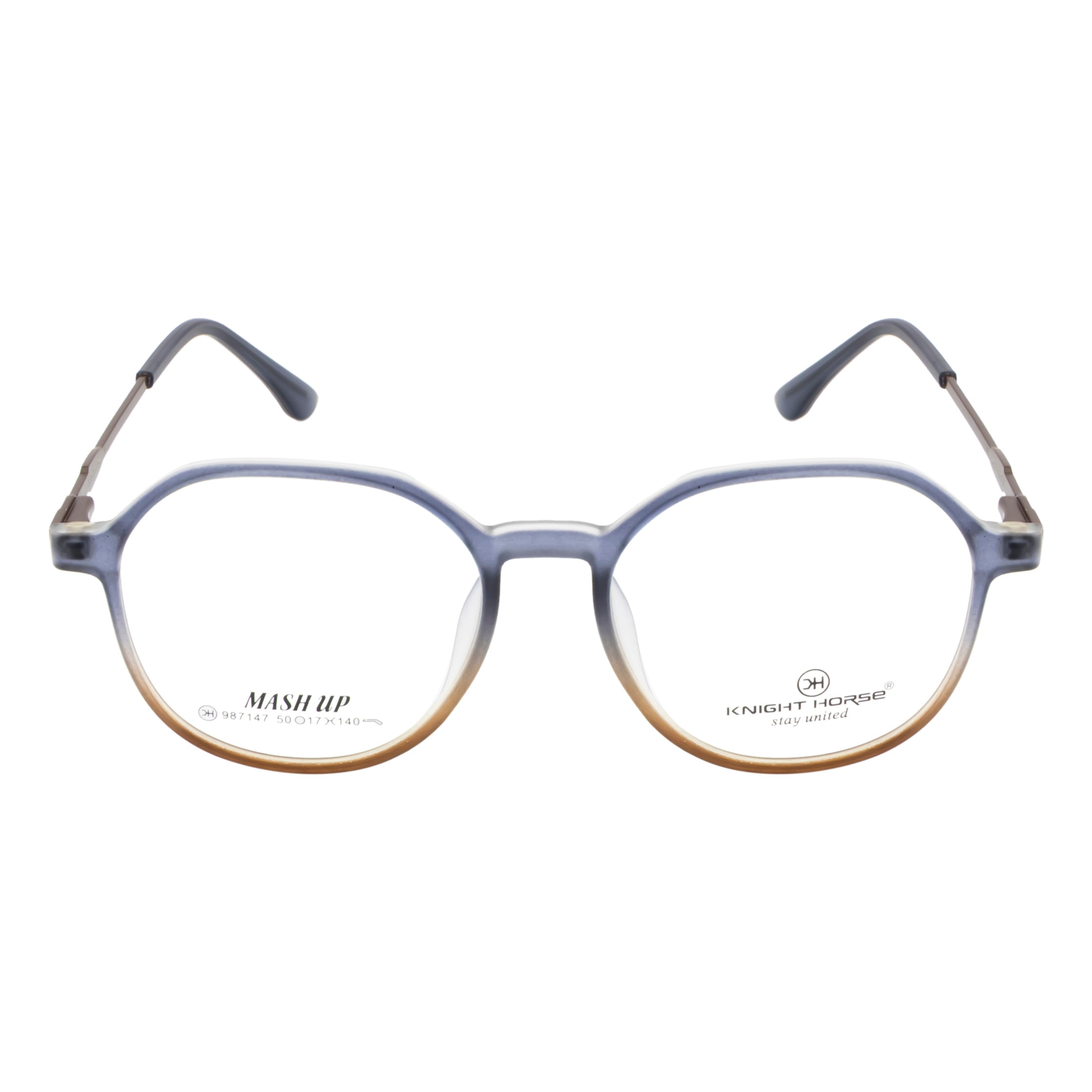 Classic Unisex Eyewear – Vibrant Blue & Orange Look