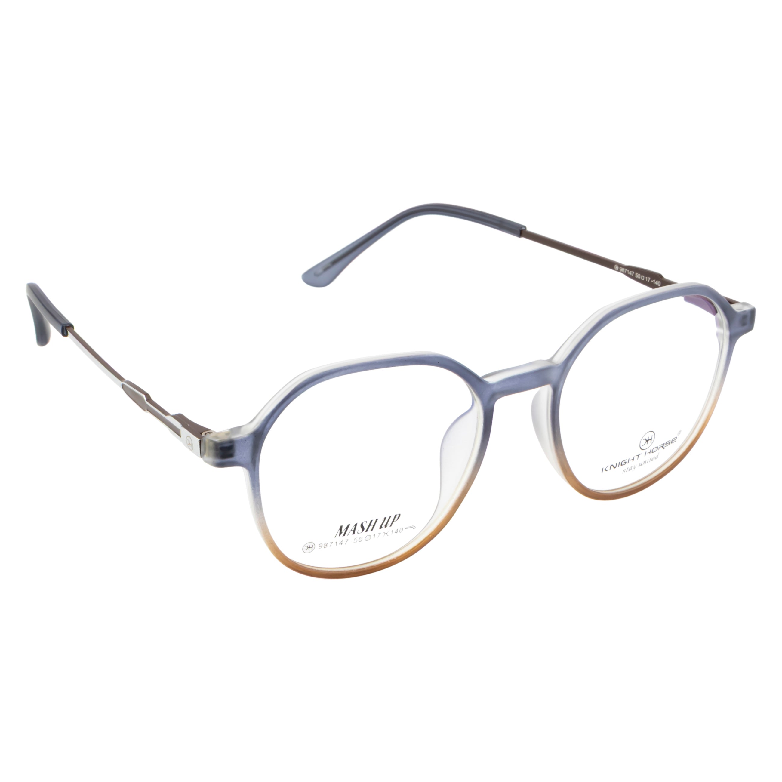 Classic Unisex Eyewear – Vibrant Blue & Orange Look