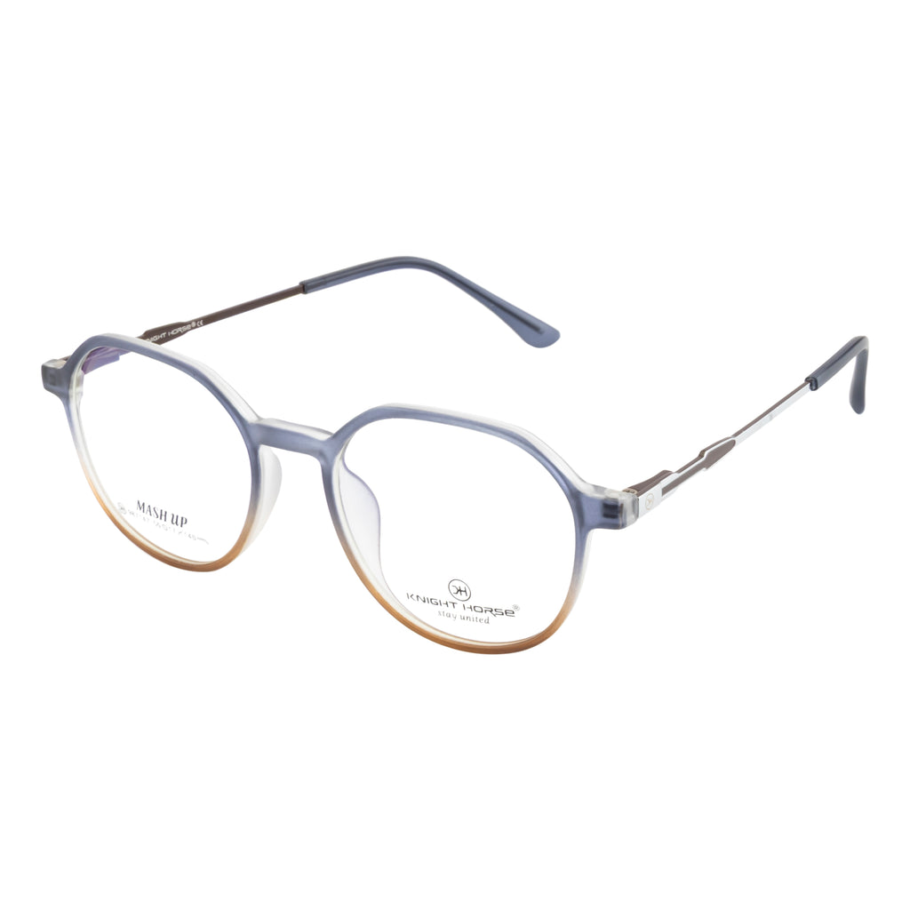 Classic Unisex Eyewear – Vibrant Blue & Orange Look