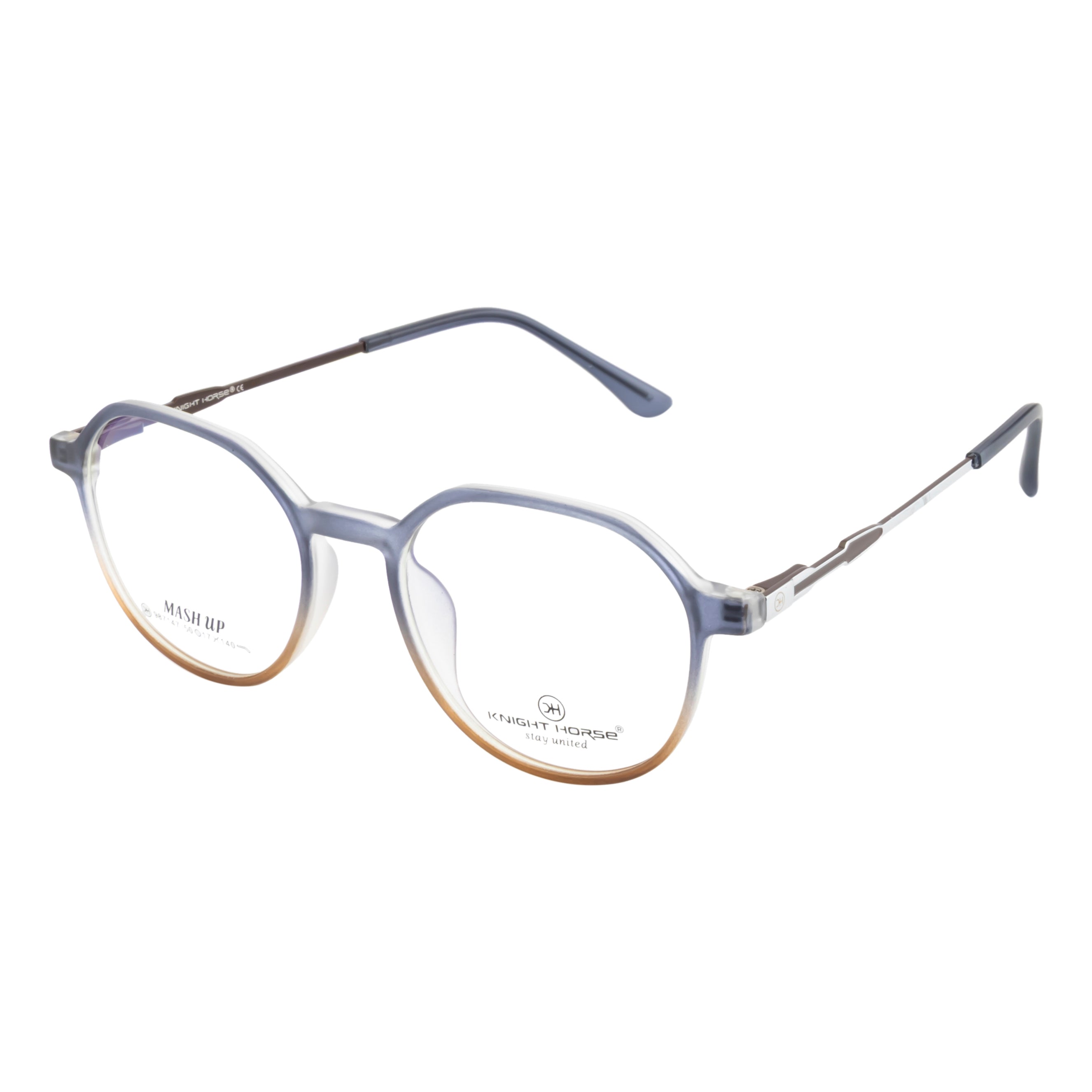 Classic Unisex Eyewear – Vibrant Blue & Orange Look