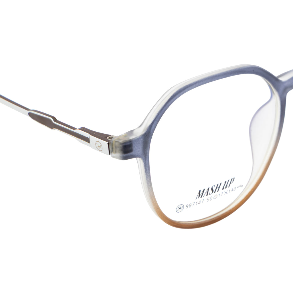 Classic Unisex Eyewear – Vibrant Blue & Orange Look