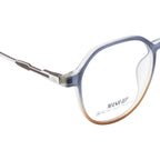 Classic Unisex Eyewear – Vibrant Blue & Orange Look