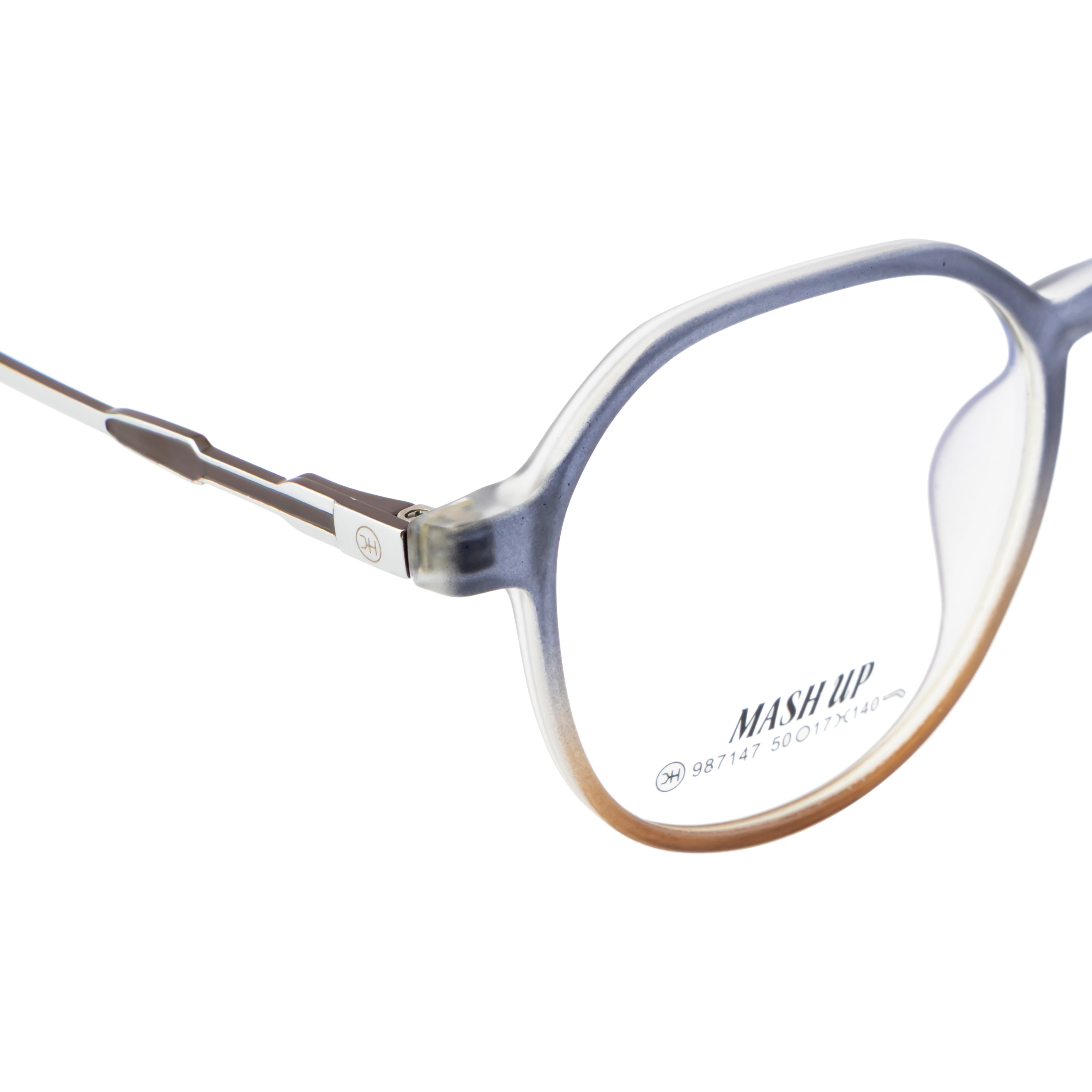 Classic Unisex Eyewear – Vibrant Blue & Orange Look