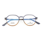 Classic Unisex Eyewear – Vibrant Blue & Orange Look