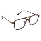 Premium Men's Eyewear – Brown | Modern Double Bar Style
