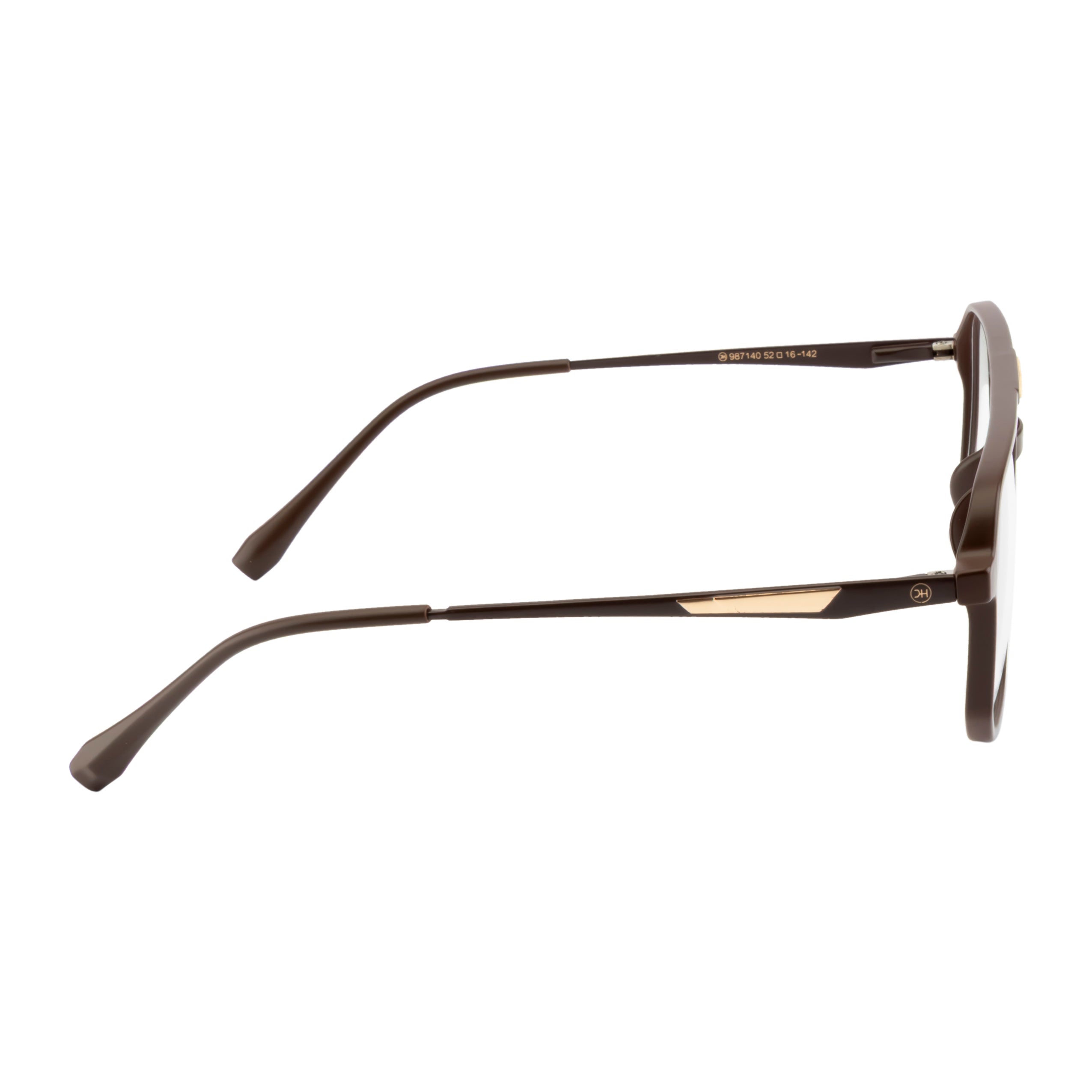 Premium Men's Eyewear – Brown | Modern Double Bar Style