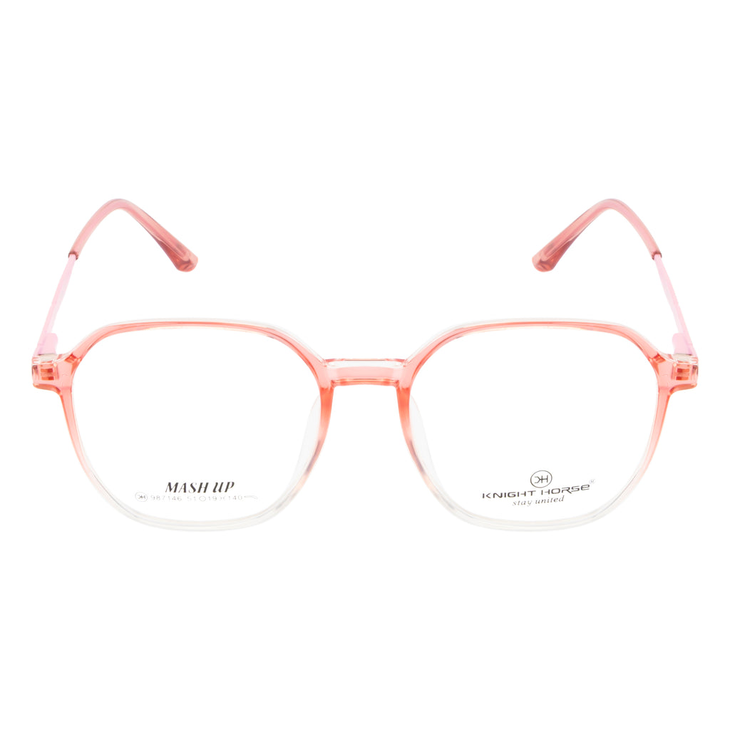 Women's Dual-Tone Eyewear – Gloss Pink & Transparent