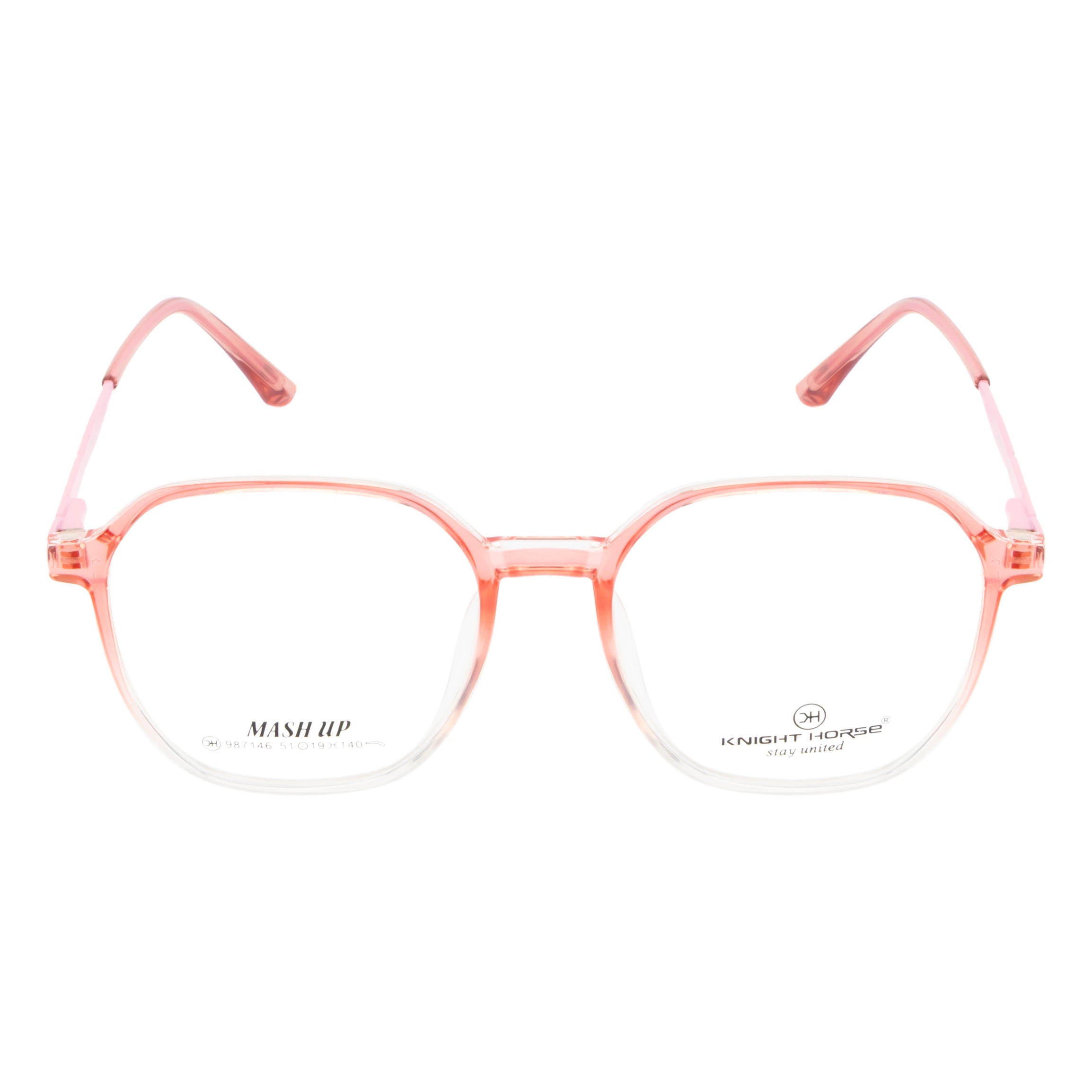 Women's Dual-Tone Eyewear – Gloss Pink & Transparent