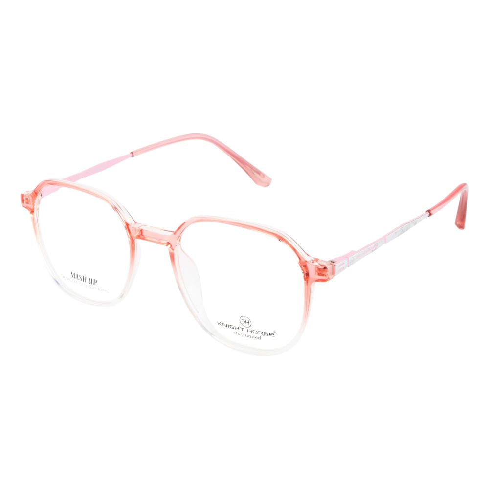 Women's Dual-Tone Eyewear – Gloss Pink & Transparent