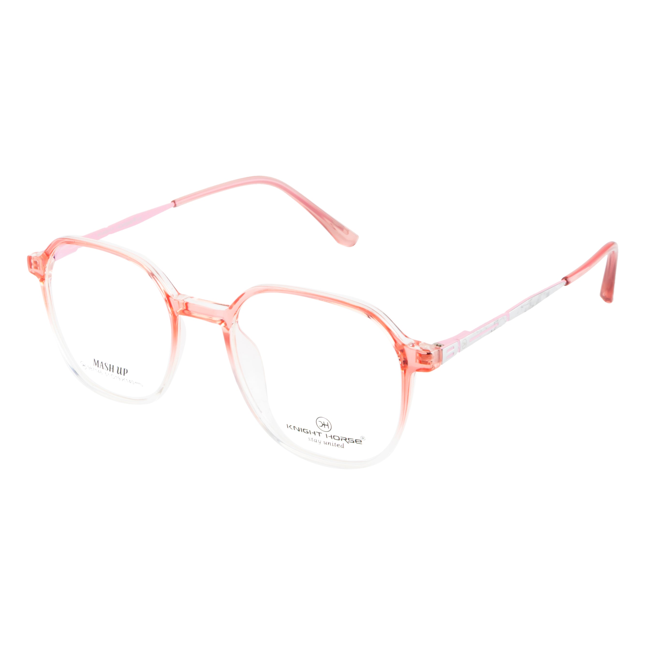Women's Dual-Tone Eyewear – Gloss Pink & Transparent