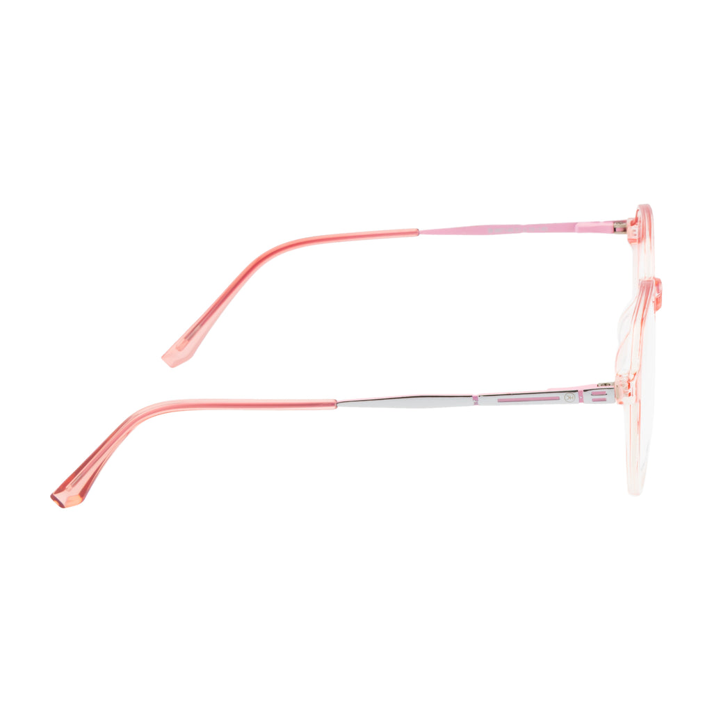 Women's Dual-Tone Eyewear – Gloss Pink & Transparent