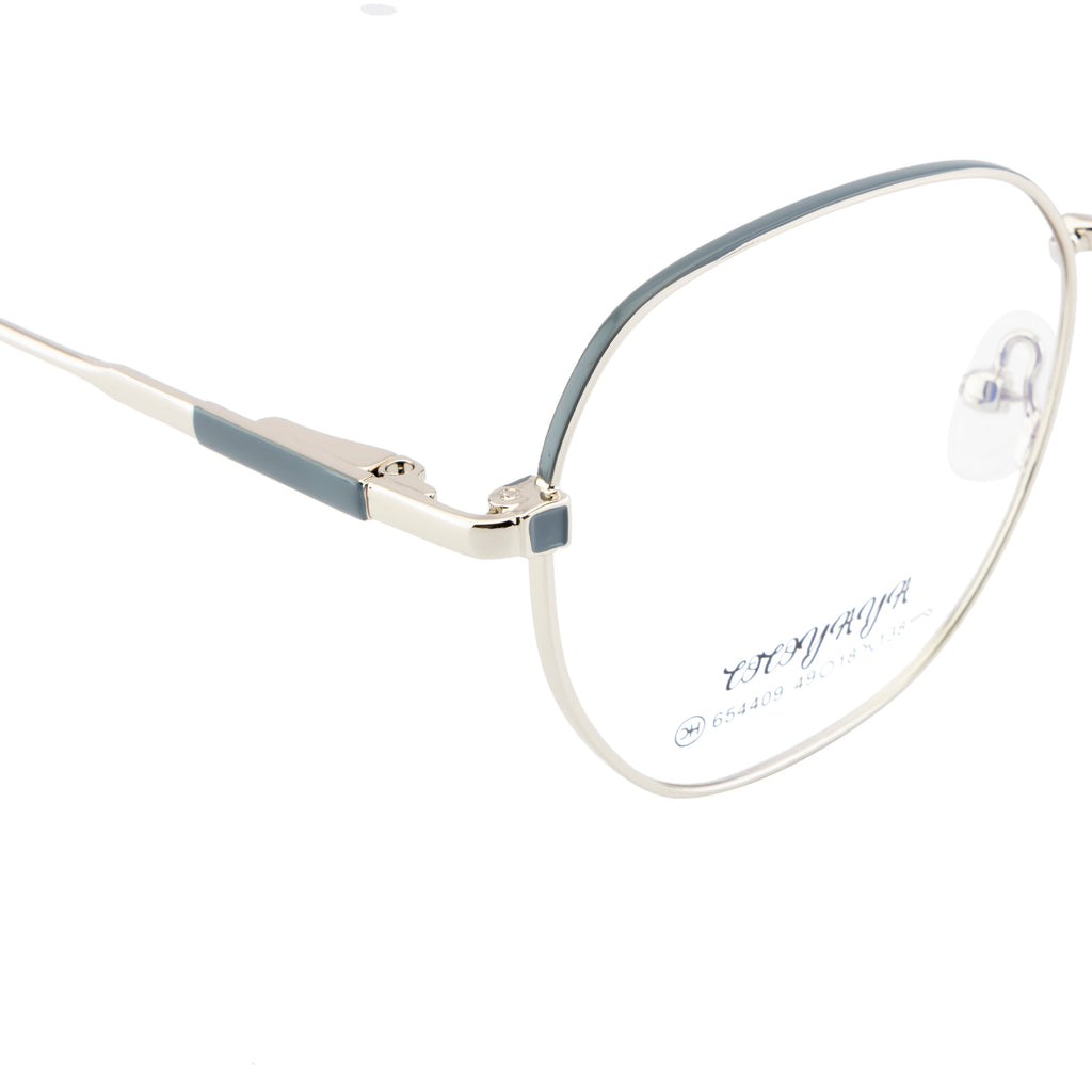 Sleek Silver-Grey Frame – Comfortable Fit with Spring Arms