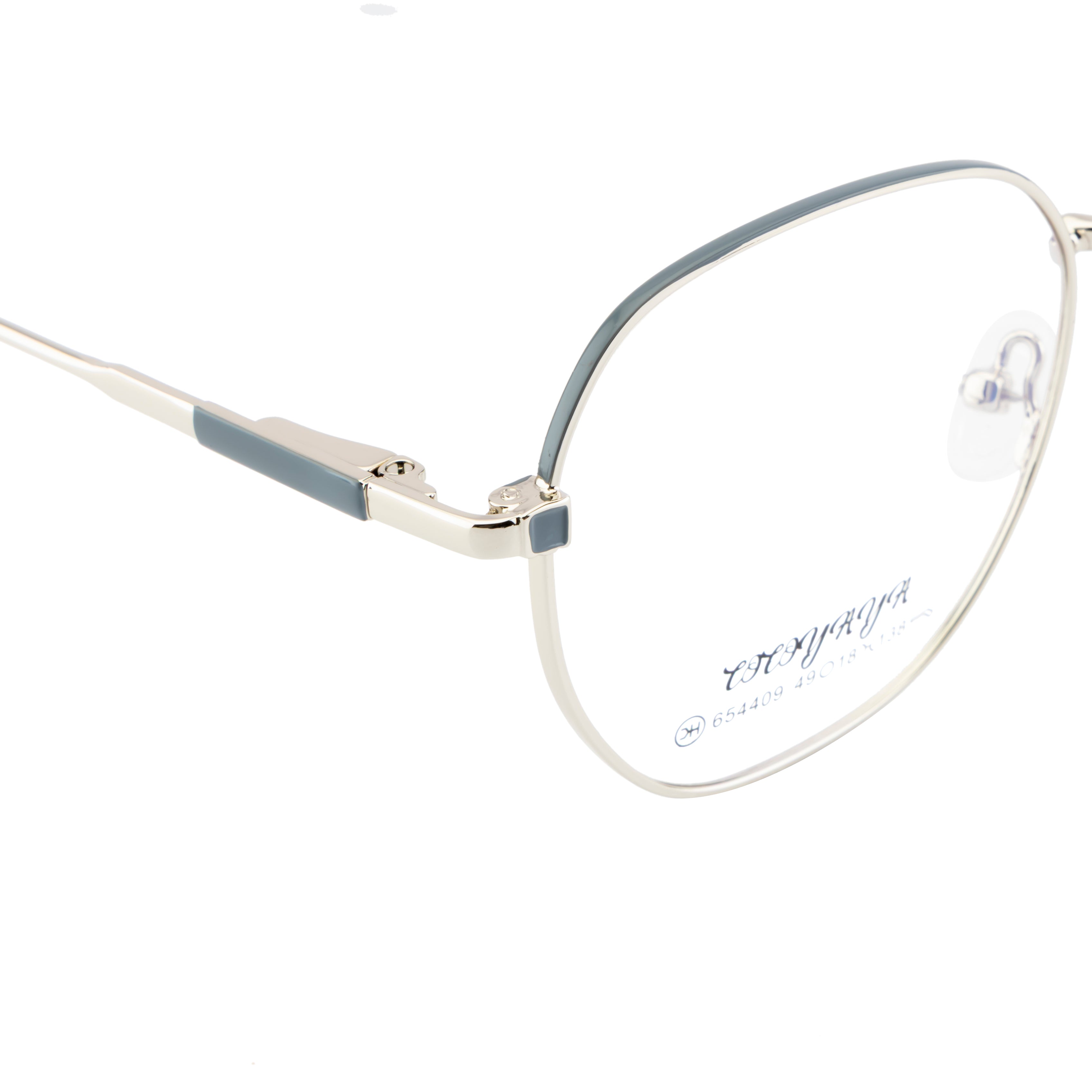 Sleek Silver-Grey Frame – Comfortable Fit with Spring Arms