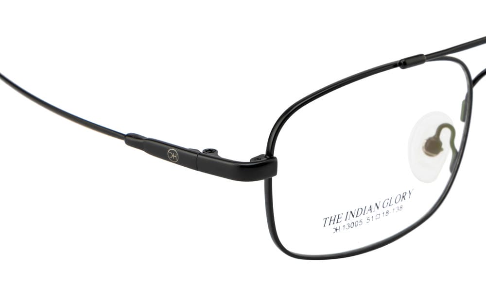 Knight Horse Classic Black Metal Frame with Double Bar Design
