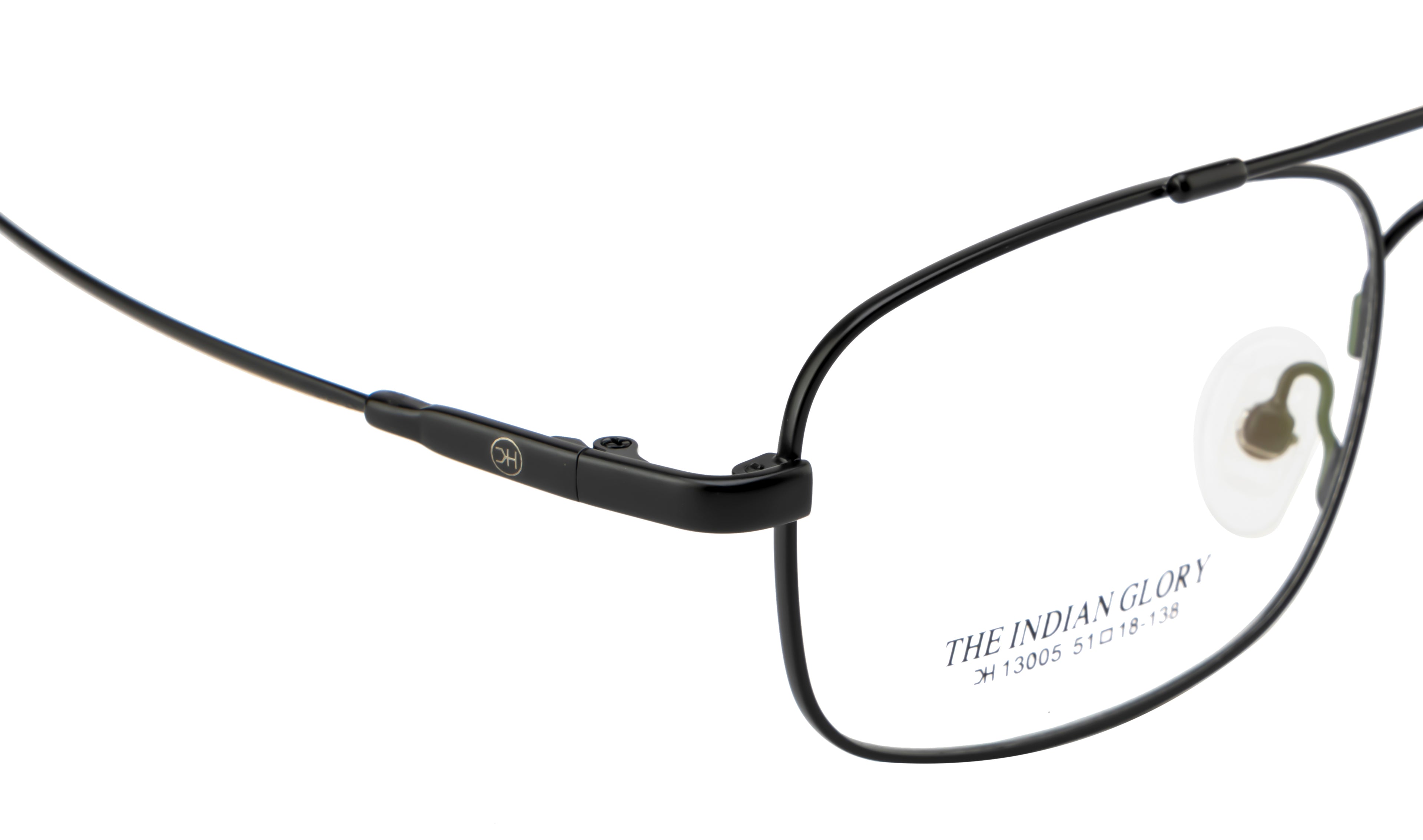 Knight Horse Classic Black Metal Frame with Double Bar Design