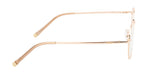 Golden Aura Elegance: Round Metal Eyewear Frame