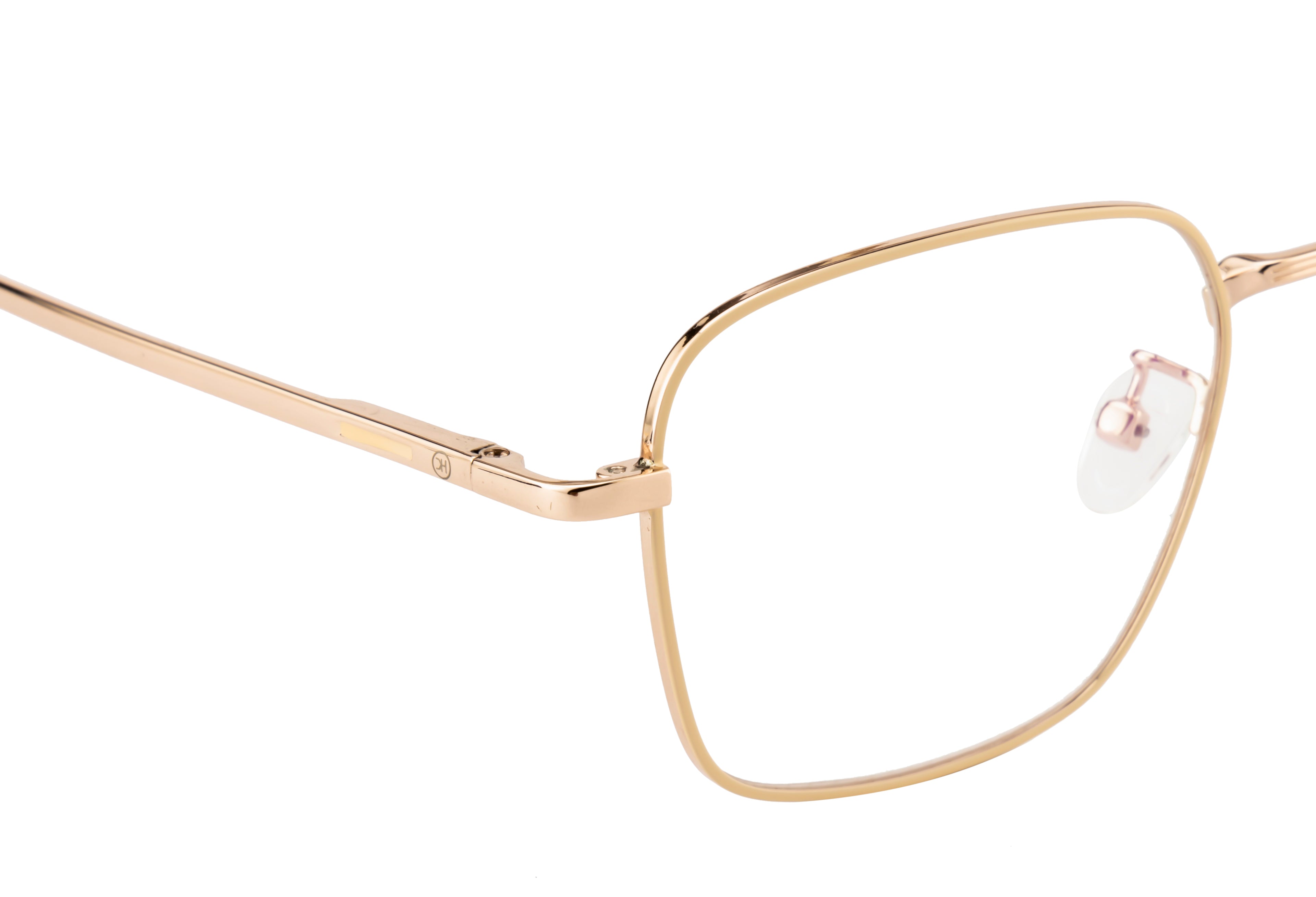 Knight Horse Metal Eyewear Frame - Gold & Beige