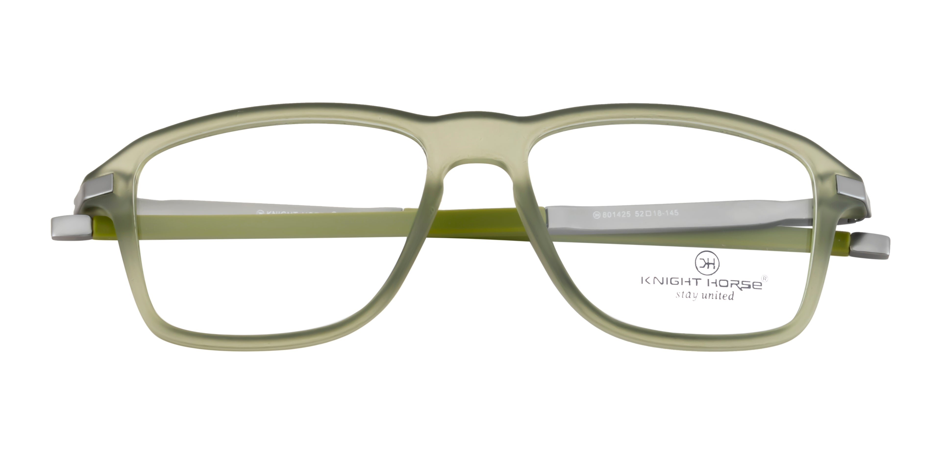 Pastel Green Sports Eyewear with Rectangular Frame and Spring Hinges