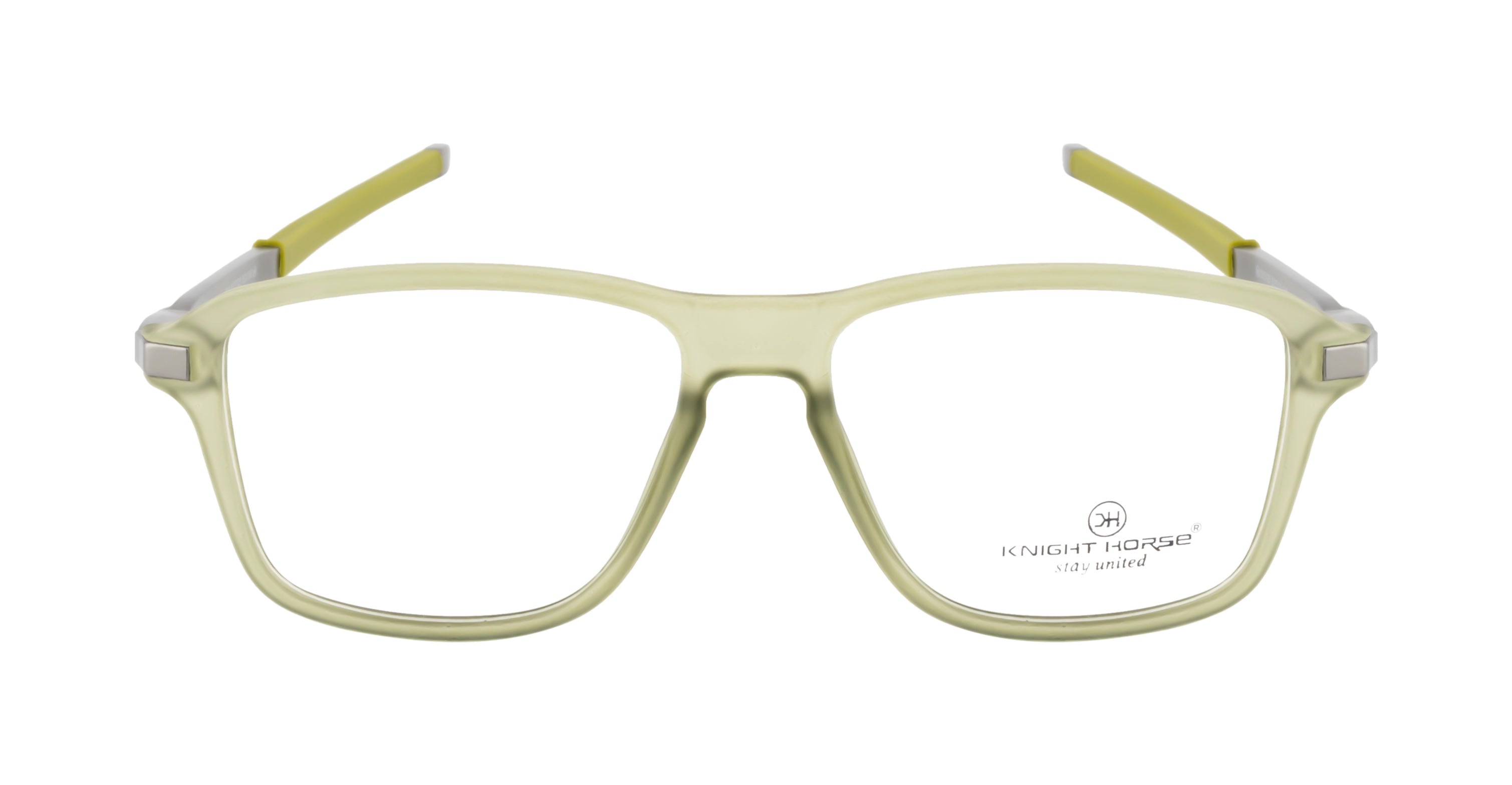 Pastel Green Sports Eyewear with Rectangular Frame and Spring Hinges