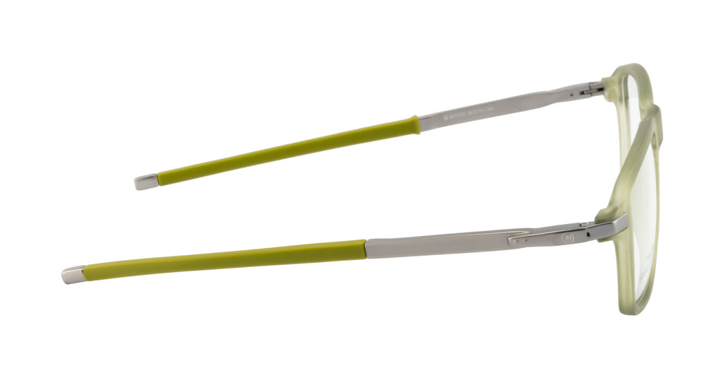 Pastel Green Sports Eyewear with Rectangular Frame and Spring Hinges