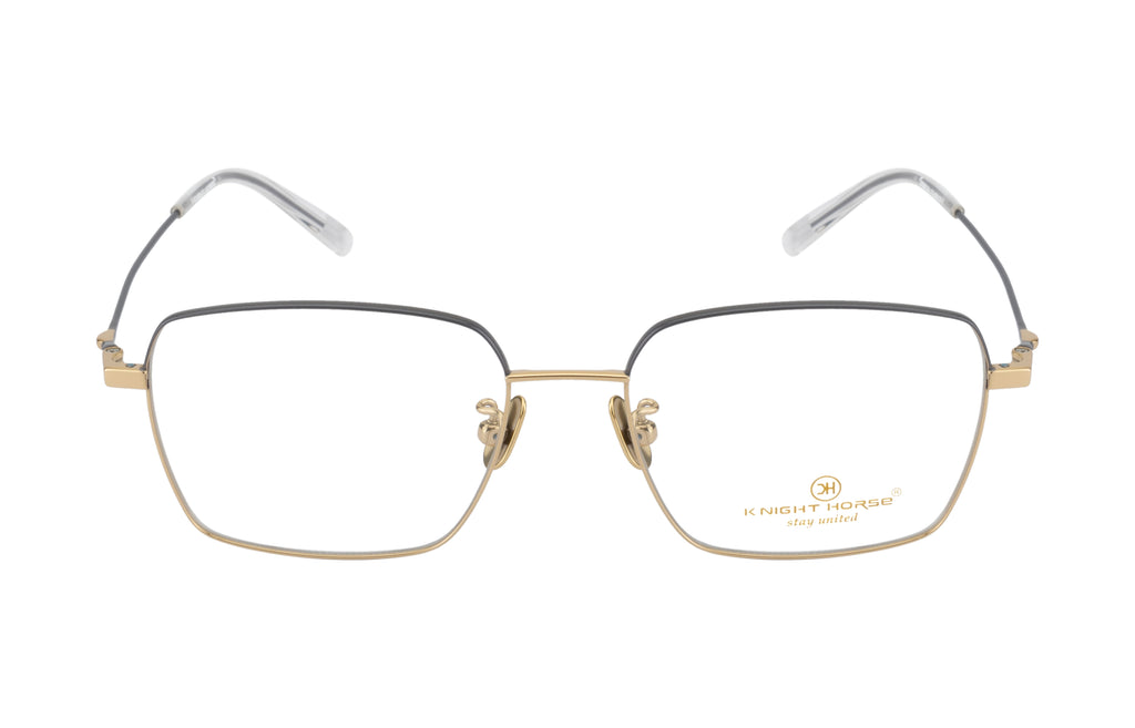 Titanium Eyewear Frames - Flexible | Lightweight |Grey & Gold