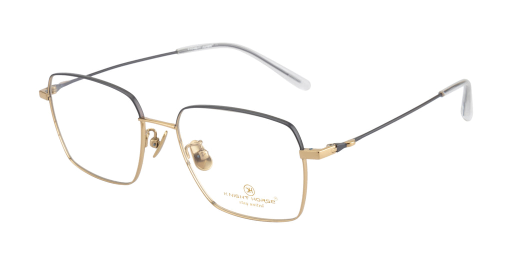 Titanium Eyewear Frames - Flexible | Lightweight |Grey & Gold