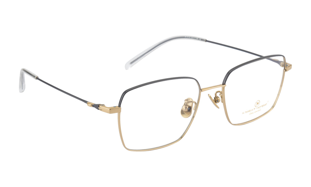 Titanium Eyewear Frames - Flexible | Lightweight |Grey & Gold