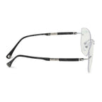 Titanium Rimless Optical Frame – Silver & Black