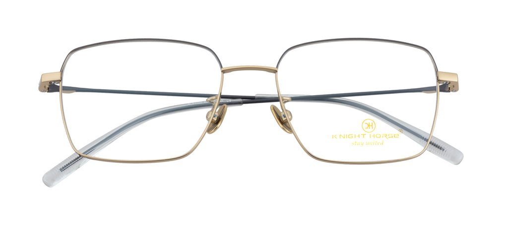 Titanium Eyewear Frames - Flexible | Lightweight |Grey & Gold
