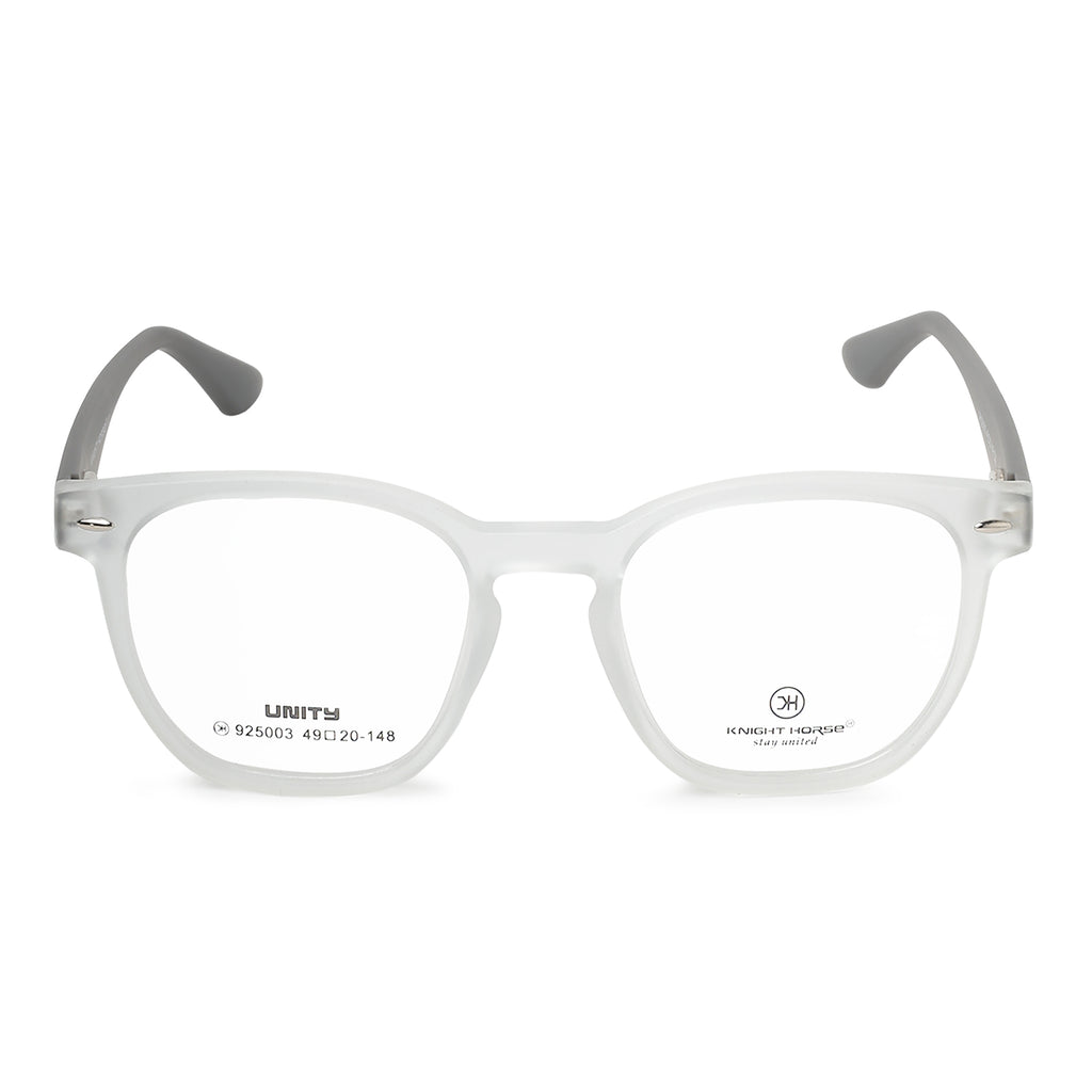Knight Horse  Men & Women Optical frame | Round Light Grey