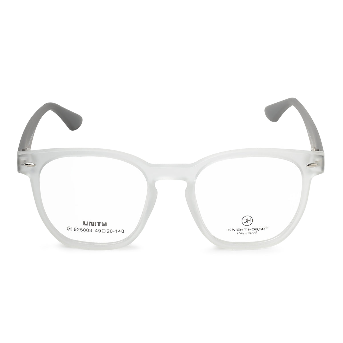 Knight Horse  Men & Women Optical frame | Round Light Grey
