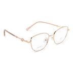 Ladies  Eyeglasses | Square Rose Gold Metal Frame | Fashion Optical Frame
