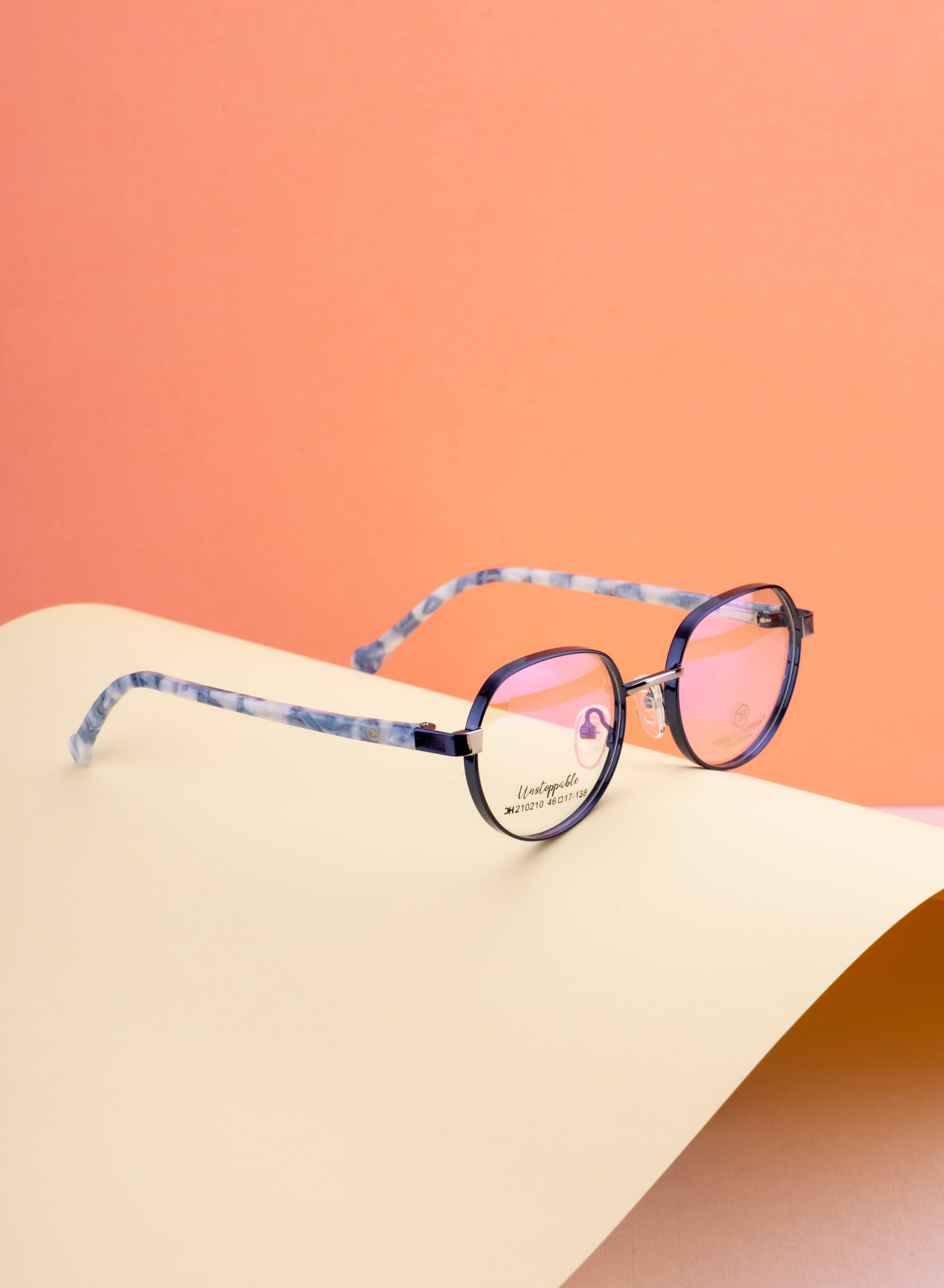 Premium Acetate And Metal Eyewear Frame With Spring