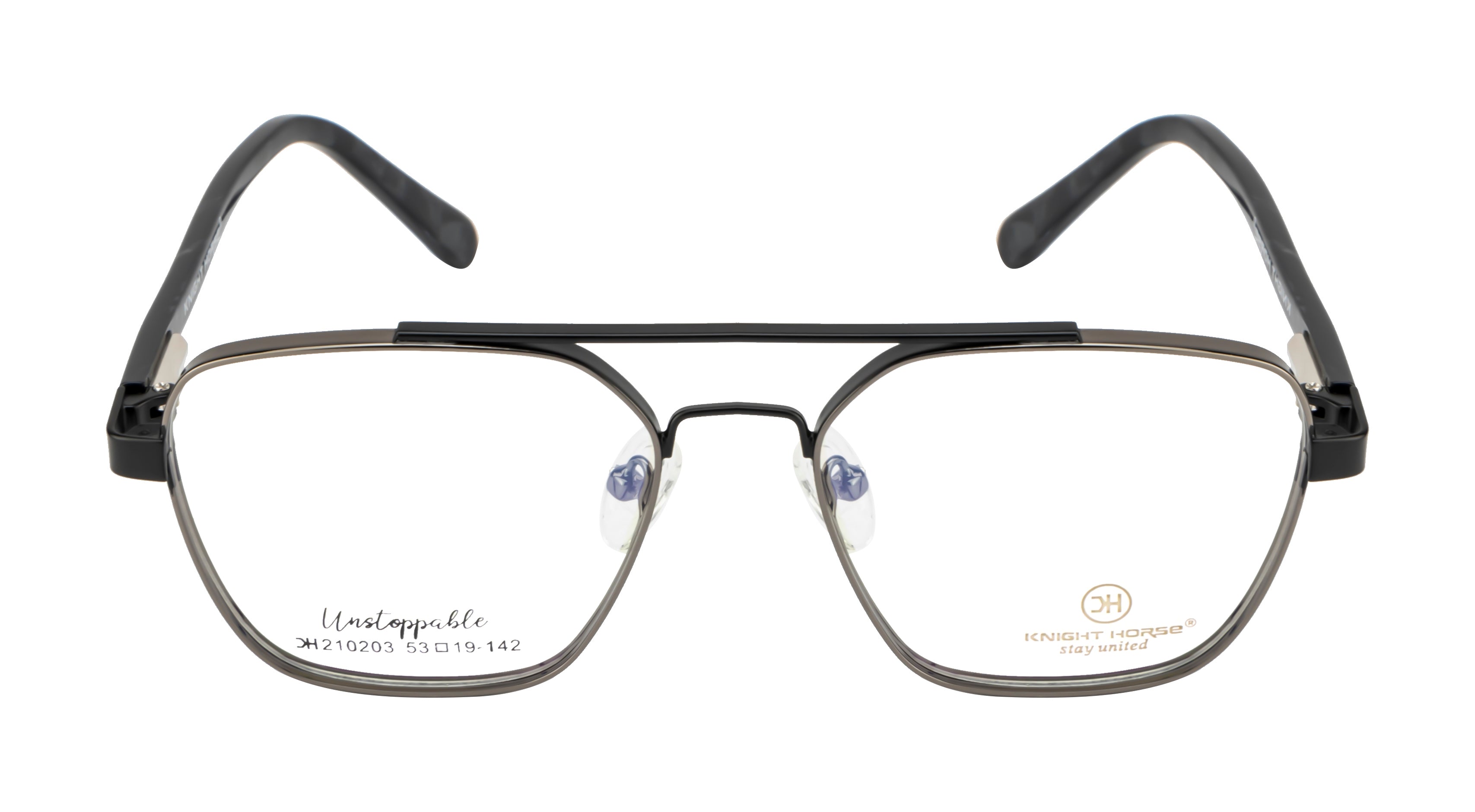 Black & Gray Men Eyewear Frame