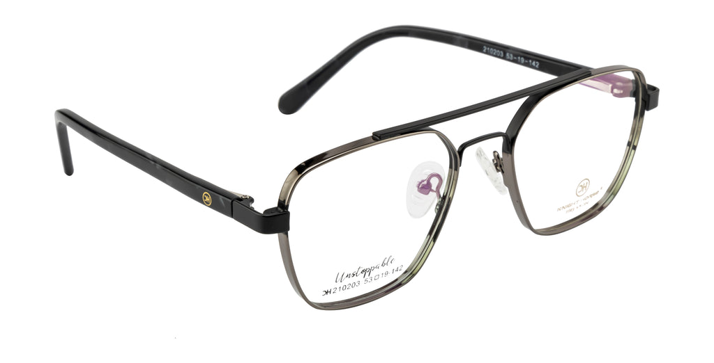Black & Gray Men Eyewear Frame