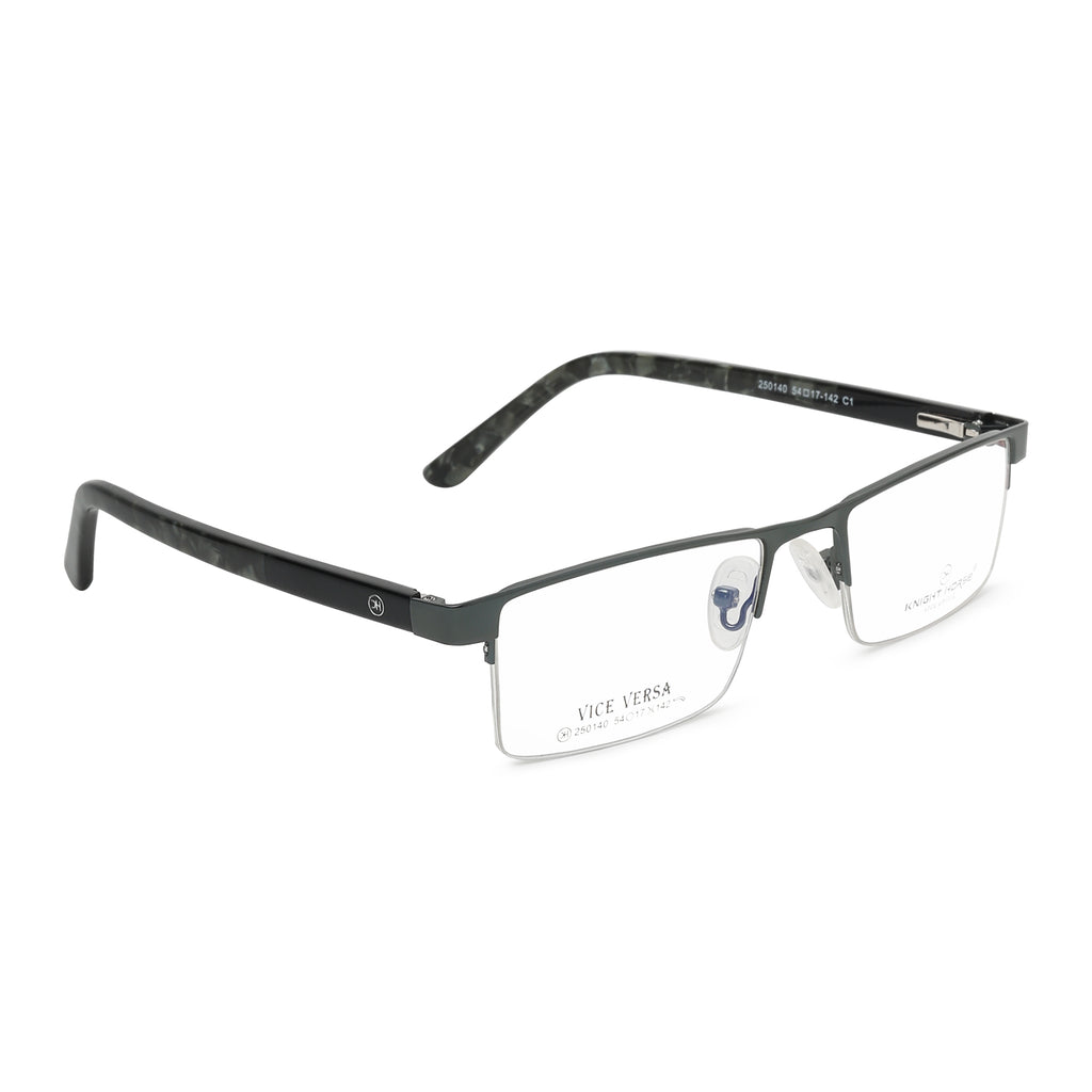 Men’s Supra Optical Frame | Half Rim Rectangular  Eyeglass